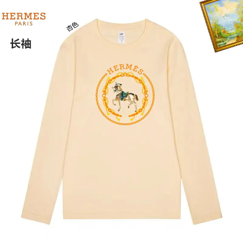 hermes t-shirt manches longues pour unisexe s_126047b